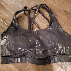 EUC Lululemon energy bra size 8 limited print